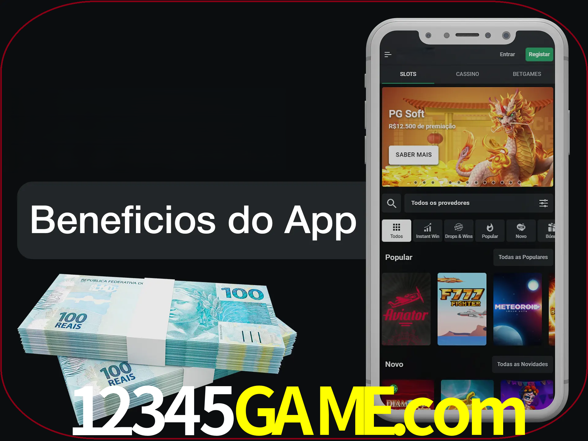 Obtenha todos os benefícios usando o aplicativo.