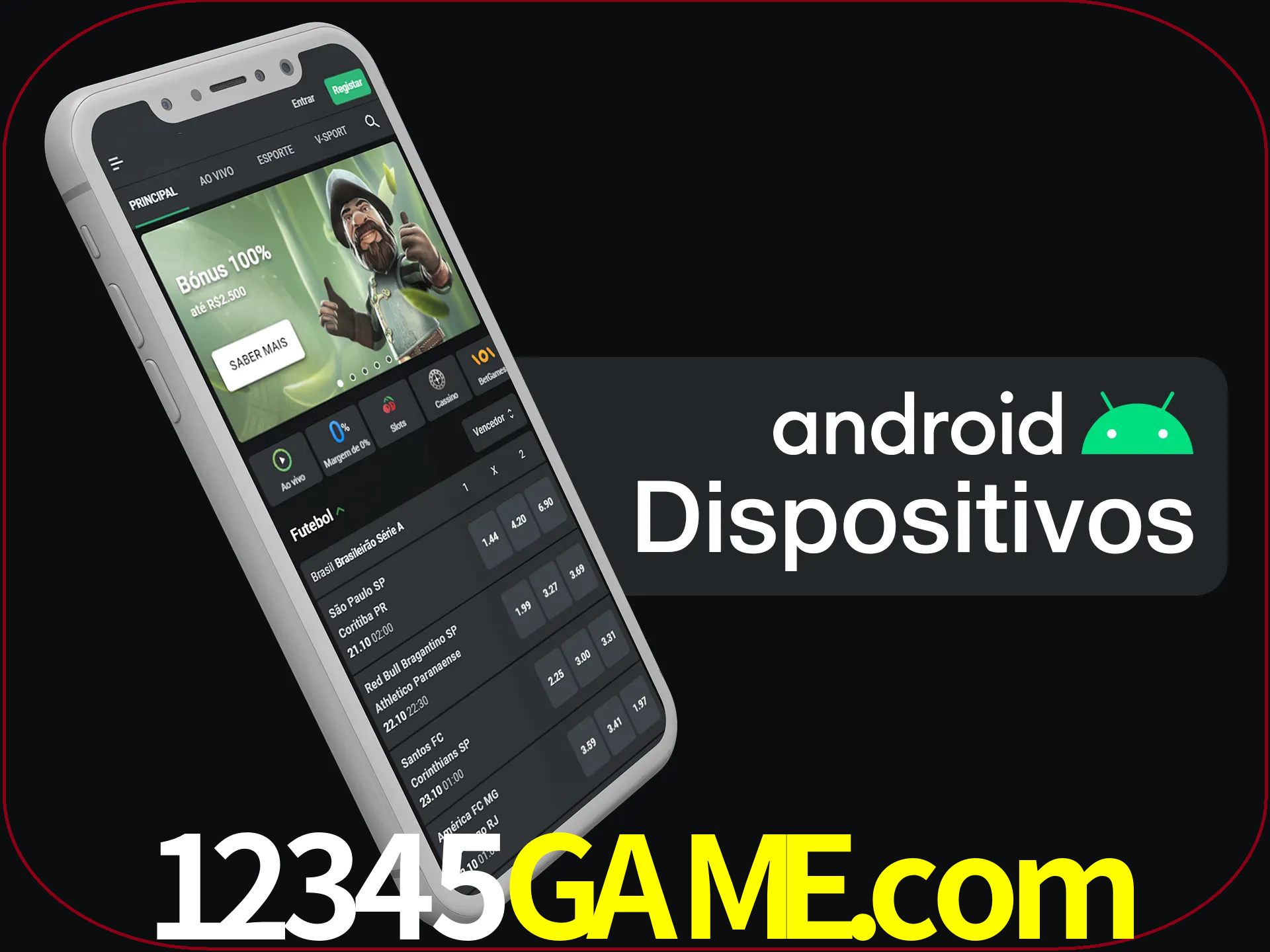 O aplicativo suporta a maioria de todos os dispositivos Android.