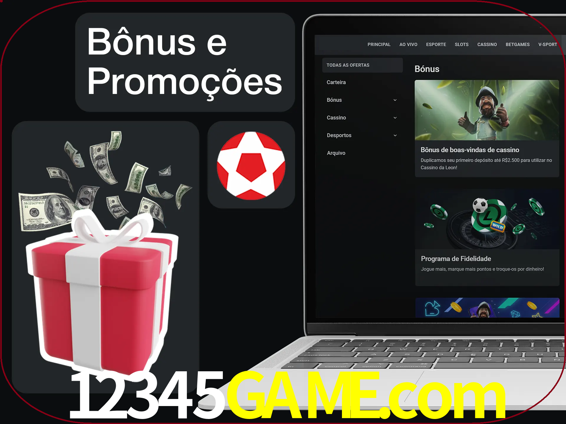 Verifique se há novos bônus e promoções.