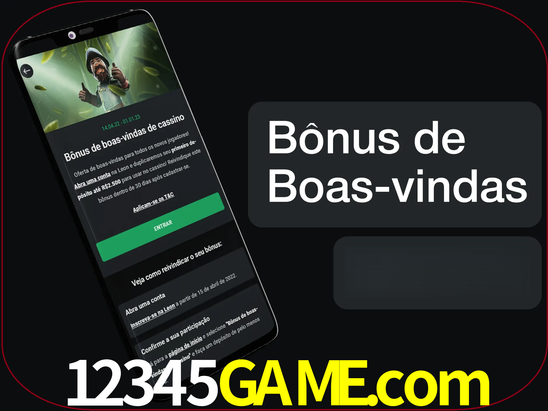 Não se esqueça de usar o bônus de boas-vindas.